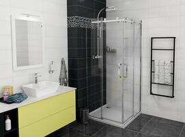 DRAGON čtvercový sprchový kout 1100x1100mm, rohový vstup | Více - 