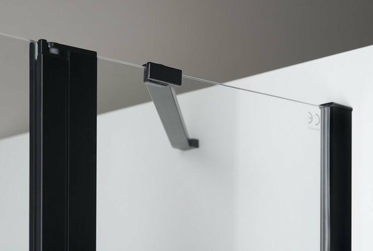 ZOOM BLACK čtvercový sprchový kout 1000x1000mm L/P varianta
