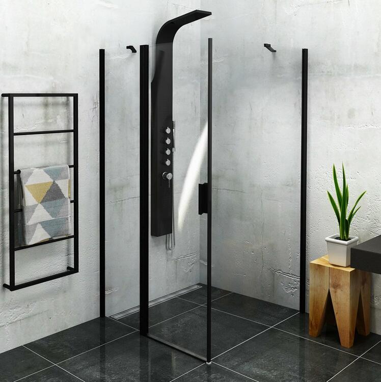ZOOM BLACK obdélníkový sprchový kout 1200x1000mm L/P varianta