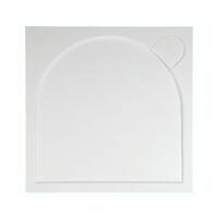 Čtvercová sprchová vanička z litého mramoru 80 cm – Gelco Larca PL008 | Více - 