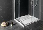 Čtvercová sprchová vanička z litého mramoru 80 cm – Gelco Larca PL008