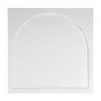 Čtvercová sprchová vanička z litého mramoru 100 cm – Gelco Larca PL001 | Více - 