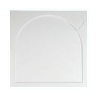 Čtvercová sprchová vanička z litého mramoru 90 cm – Gelco Larca PL009 | Více - 