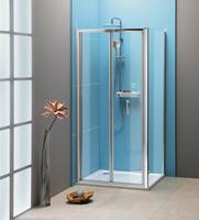 EASY LINE čtvercový sprchový kout 700x700mm, skládací dveře, L/P varianta, čiré sklo | Více - 