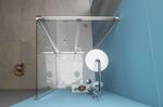 EASY čtvercový sprchový kout 800x800mm, skládací dveře, L/P varianta, čiré sklo