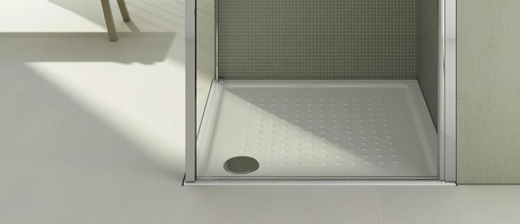 Keramická sprchová vanička, čtverec 80x80x4,5cm, bílá ExtraGlaze