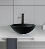 Skleněné umyvadlo 42 cm černá mat – Sapho Telica TY181B