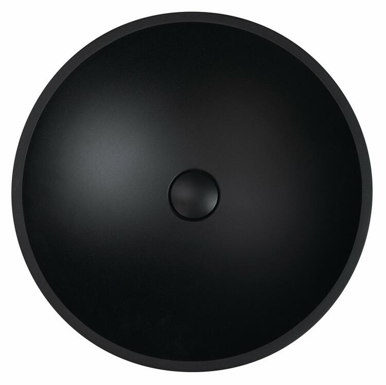 Skleněné umyvadlo 42 cm černá mat – Sapho Telica TY181B