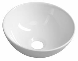 ASTER keramické umývátko na desku, Ø 28cm, bílá | Více - 