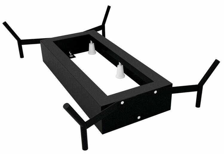 REDUTA konstrukce pro vanu 171x81cm, černá mat