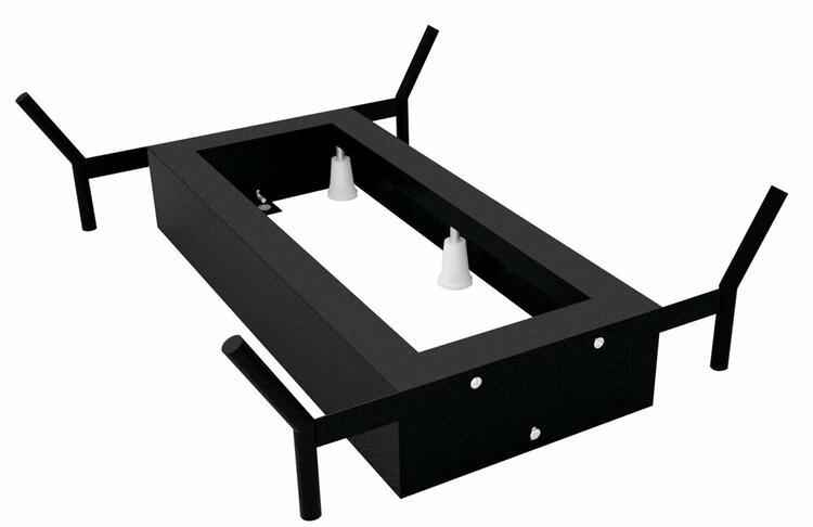 REDUTA konstrukce pro vanu 150x75cm, černá mat