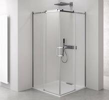 THRON SQUARE čtvercový sprchový kout 900x900mm, hranaté pojezdy, rohový vstup | Více - 