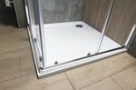 AGGA čtvercová sprchová zástěna 900x900mm, čiré sklo
