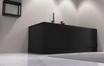 PLAIN panel čelní 180x59cm, černá mat, pravý