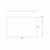 PLAIN panel boční 90x59cm, černá mat