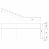 TIGRA R 170 panel čelní, černá mat