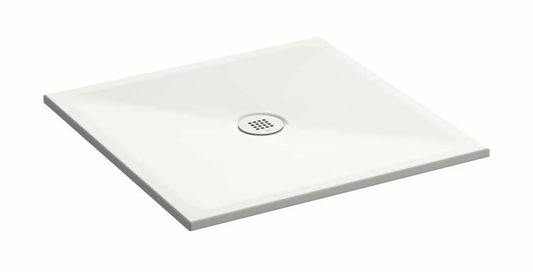 Čtvercová sprchová vanička 80 cm bílá mat – GSI Extra flat 46080809
