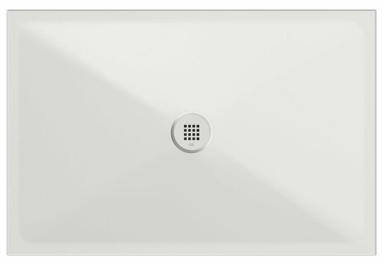 Obdélníková sprchová vanička 120×80 cm bílá mat – GSI Extra flat 46120809