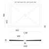 Obdélníková sprchová vanička 120×90 cm bílá mat – GSI Extra flat 46120909