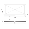 Obdélníková sprchová vanička 170×80 cm bílá mat – GSI Extra flat 46170809