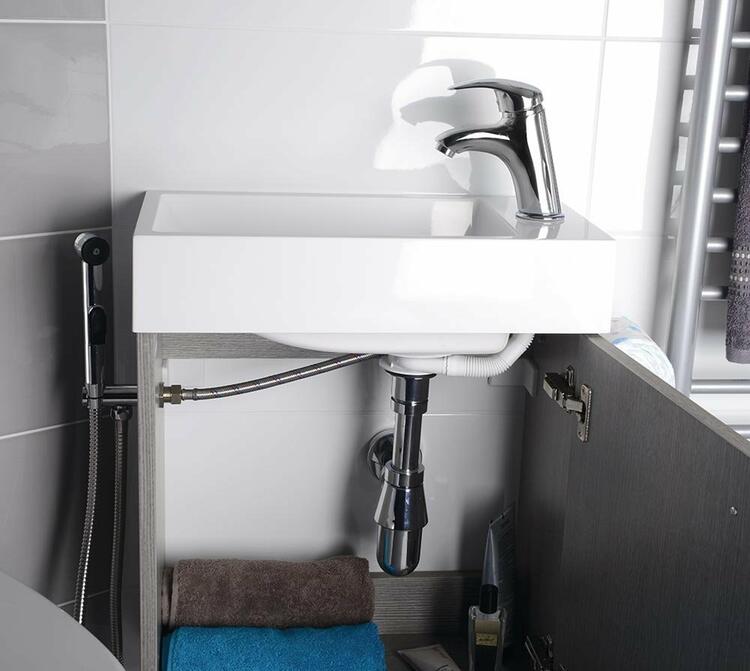 Umyvadlová skříňka 49,5×50×25 cm dub stříbrný – Sapho LATUS LT410-1111