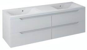 Dvojumyvadlová skříňka 149,7×50×47,8 cm bílá – Sapho WAVE WA150-3030 | Více -