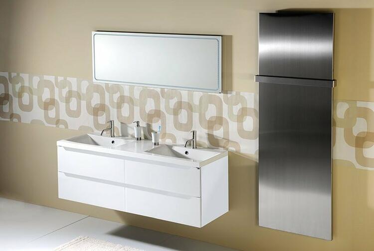 Dvojumyvadlová skříňka 149,7×50×47,8 cm bílá – Sapho WAVE WA150-3030