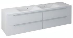 Dvojumyvadlová skříňka 179,7×50×47,8 cm bílá – Sapho WAVE WA180-3030 | Více -