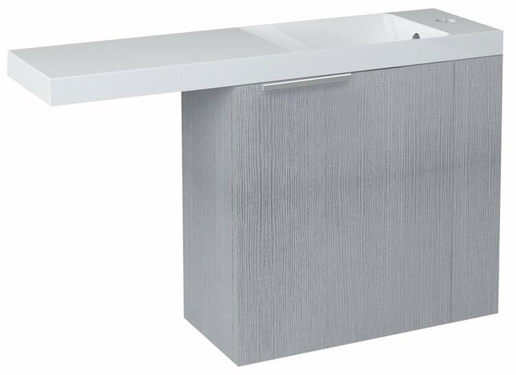 Umyvadlová skříňka 50×50×22 cm P dub stříbrný – Sapho Latus LT610-1111