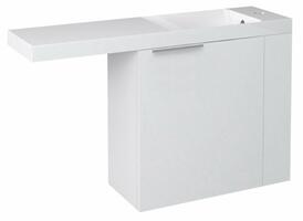 LATUS VI umyvadlová skříňka 50x50x22cm, pravá, bílá (55830) | Více - 