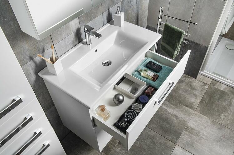 Koupelnová umyvadlová skříňka bílá - Aqualine VEGA VG083