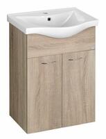 Koupelnová umyvadlová skříňka dub - Aqualine KERAMIA FRESH 50058 | Více - 