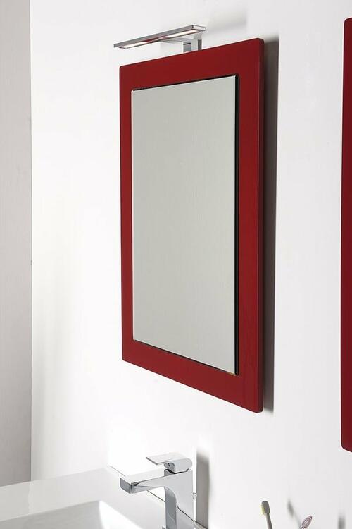 MITRA zrcadlo v rámu 720x520x40mm, bordó