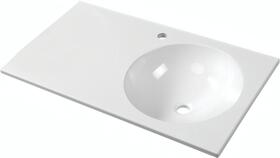 Umyvadlo pravé 80×47 cm bílá – Sapho JUNO JU080 | Více - 