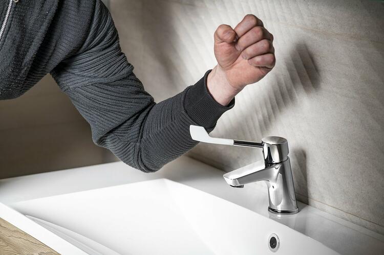 LEA stojánková umyvadlová baterie, lékařská páka, chrom
