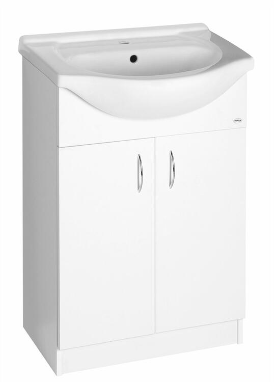 Koupelnová umyvadlová skříňka bílá - Aqualine SIMPLEX ECO SIME600