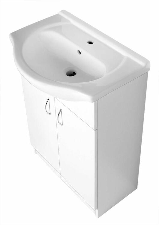 Koupelnová umyvadlová skříňka bílá - Aqualine SIMPLEX ECO SIME600