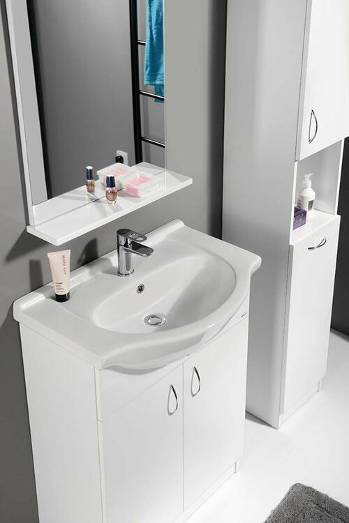 Koupelnová umyvadlová skříňka bílá - Aqualine SIMPLEX ECO SIME650