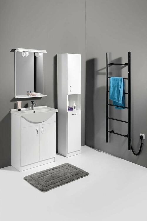 Vysoká skříňka bílá - AQUALINE SIMPLEX ECO SIME310