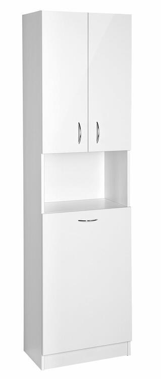 Vysoká skříňka bílá - AQUALINE SIMPLEX ECO SIME510