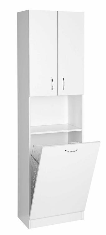 Vysoká skříňka bílá - AQUALINE SIMPLEX ECO SIME510