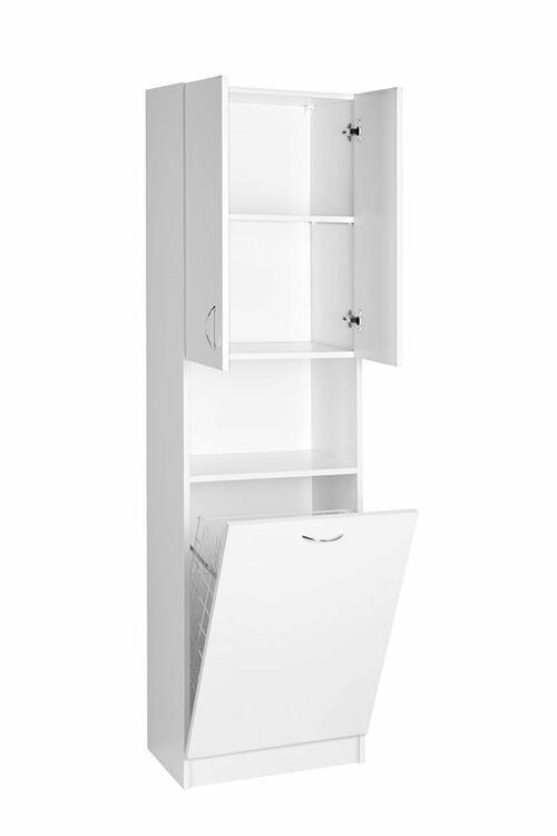 Vysoká skříňka bílá - AQUALINE SIMPLEX ECO SIME510