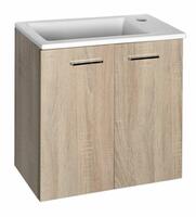 Koupelnová umyvadlová skříňka dub - Aqualine KERAMIA FRESH 51047DP | Více - 