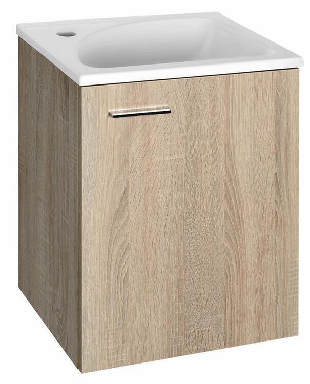 Umyvadlová skříňka 40×50×32 cm dub platin – Aqualine Zoja 51048DP