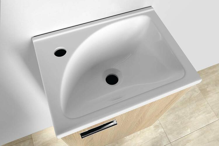 Umyvadlová skříňka 40×50×32 cm dub platin – Aqualine Zoja 51048DP