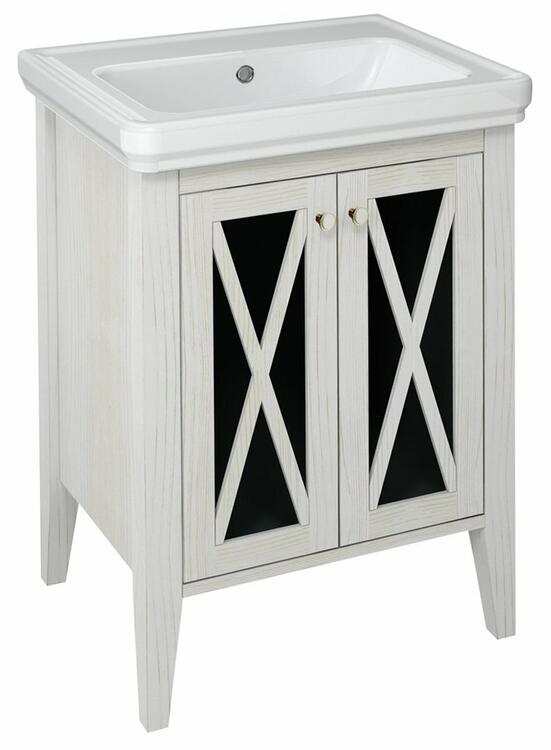 Umyvadlová skříňka 55×81×43 cm starobílá – Sapho CROSS CR260
