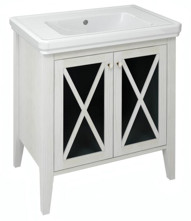 Umyvadlová skříňka 70×81×47 cm starobílá – Sapho CROSS CR275