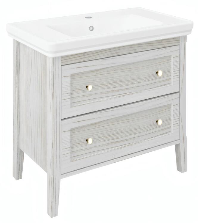 Umyvadlová skříňka 85×81×47 cm starobílá – Sapho CROSS CR291