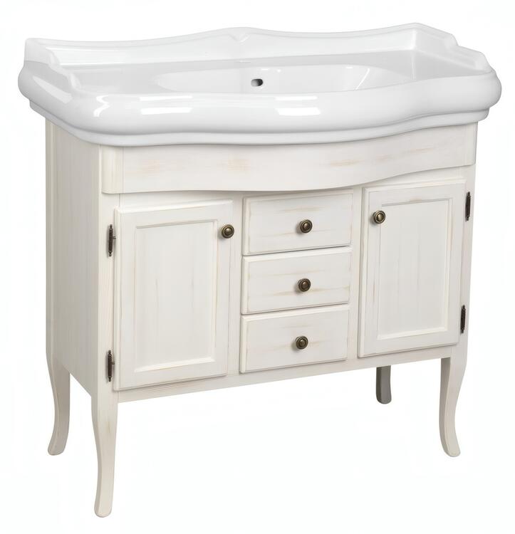 Umyvadlová skříňka 89×80×48 cm starobílá – Sapho RETRO 1621