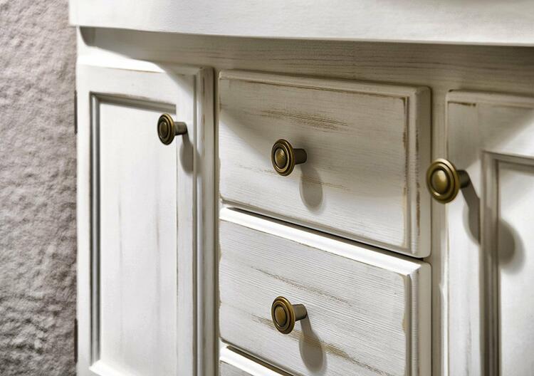 Umyvadlová skříňka 89×80×48 cm starobílá – Sapho RETRO 1621